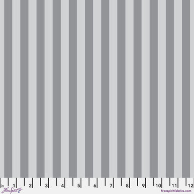 True Colors Graywork by Tula Pink - Tent Stripe in Fog (Qty 1 = 1/2 yd)