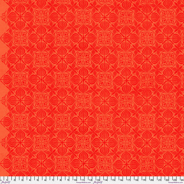 Grace by Valori Wells - Curious in Tangerine (Qty 1 = 1/2 yd)