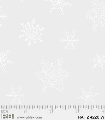 Rambling by P&B Textiles - Snowflakes (Qty 1 = 1/2 yd)