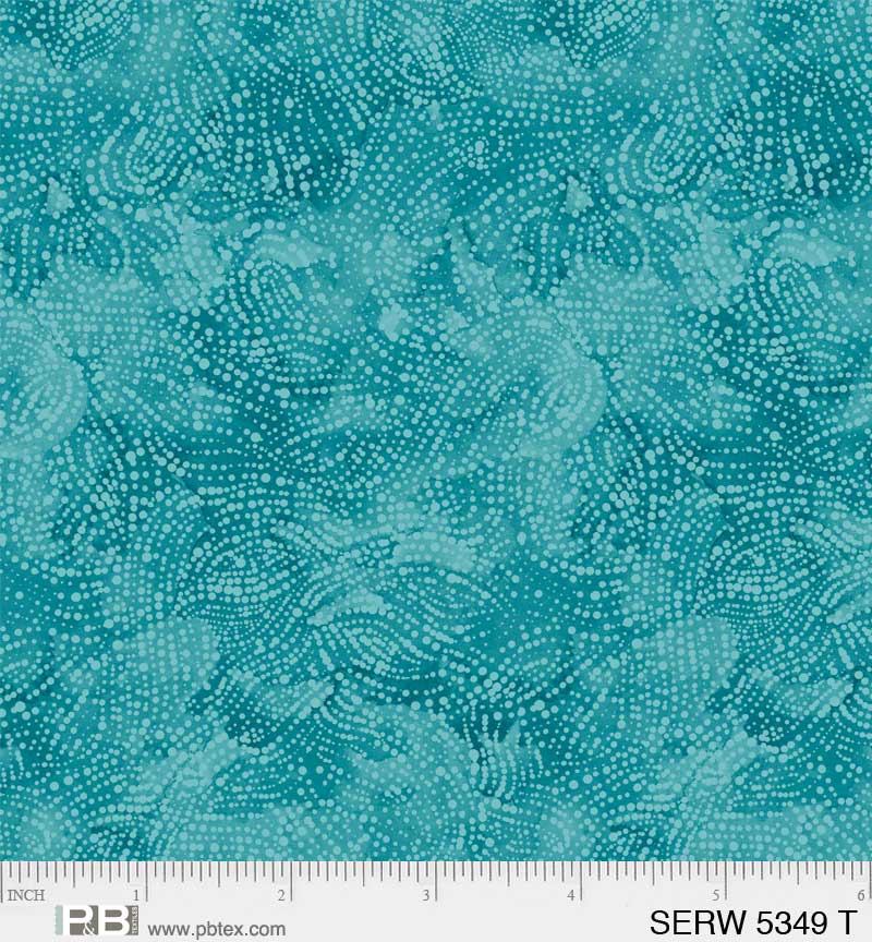 Serenity by P&B Textiles- Wide Back 108" in Teal (Qty 1 = 1/2 yd)