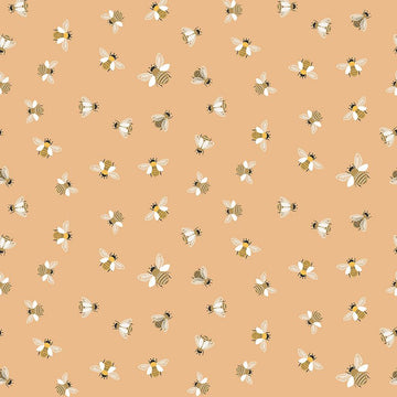 The Bee's Knees by Dear Stella - Buzzed in Nougat (Qty 1 = 1/2 yd)