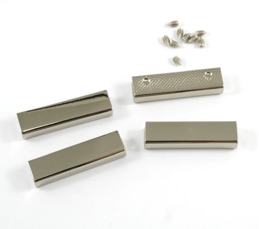 Rectangular Strap End Caps 1 1/2" Wide - Pack of 4