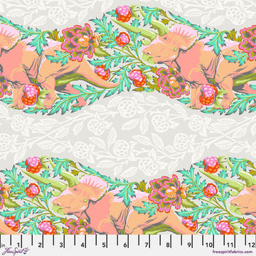 Roar! by Tula Pink - Trifecta in Blush (Qty 1 = 1/2 yd)