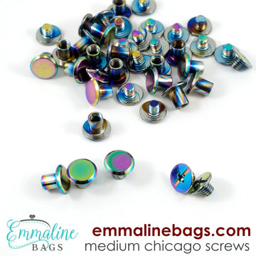 Chicago Screws - Medium 1/4" Post (6mm) Iridescent