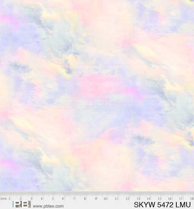 Sky by P&B Textiles- Wide Back 108" in Multi (Qty 1 = 1/2 yd)