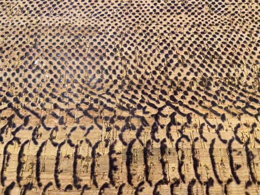 Cork Fabric - Textured Snake