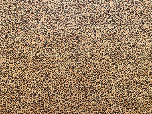 Cork Fabric - Cheetah Print
