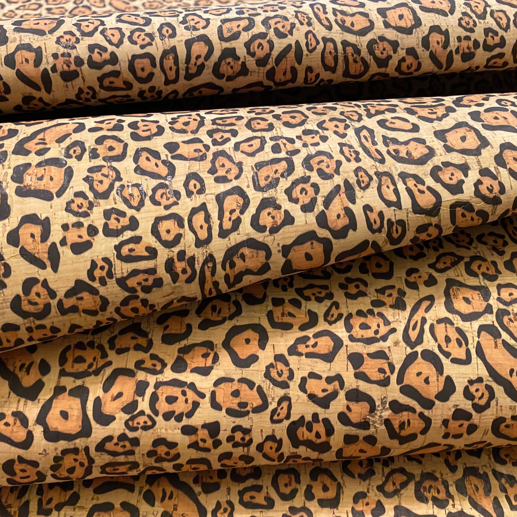 Cork Fabric - Cheetah Print