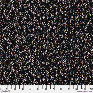 Night Fancy by Victoria Findlay Wolfe - Drift in Black (Qty 1 = 1/2 yd)