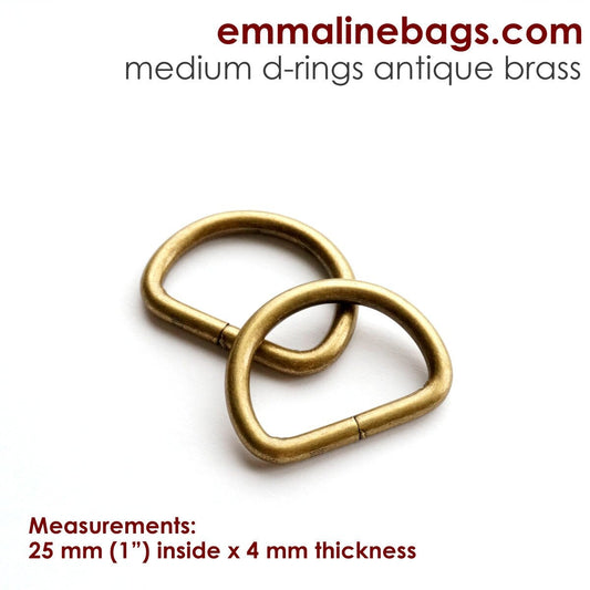 1" D-rings (25mm) - Pack of 4