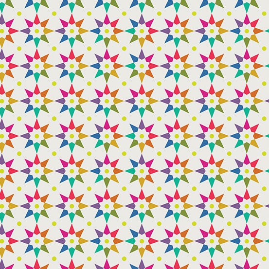 Art Theory by Alison Glass - Rainbow Star in Day (Qty 1 = 1/2 yd)