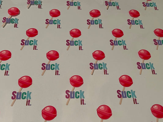 Clear Vinyl - Lollipop "Suck It"