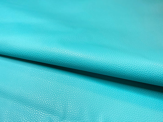 Lightweight Faux Leather - Turquoise Textured Vinyl