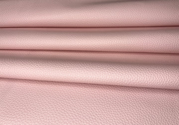 Lightweight Faux Leather - Pale Pink Textured Vinyl